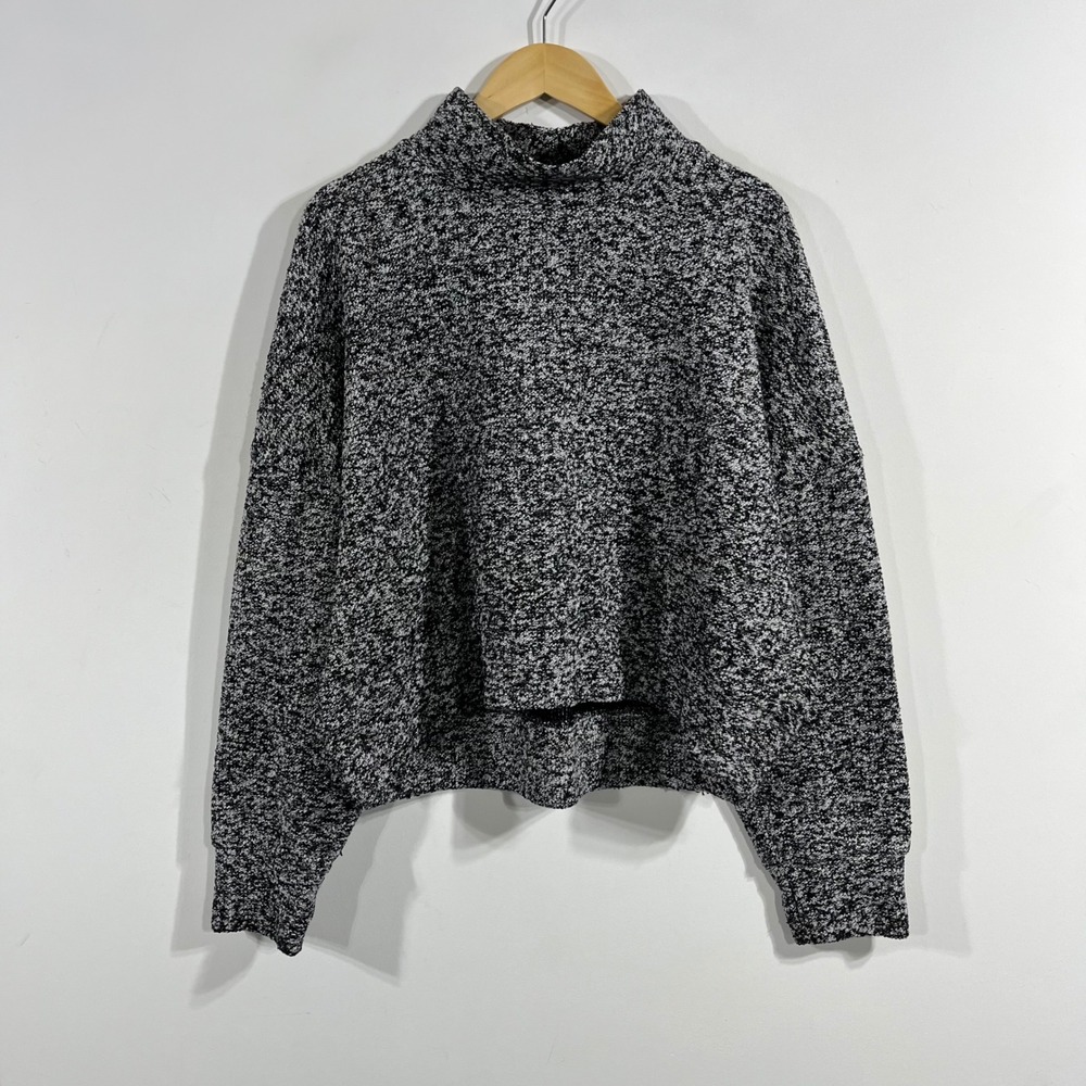 OFFLINE by Aerie Chunky Fisherman Mock Neck Cropped Sweater Knit Womens XL Chic